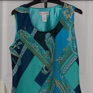 Women’s silky printed tank top. (Brand New/Sample)